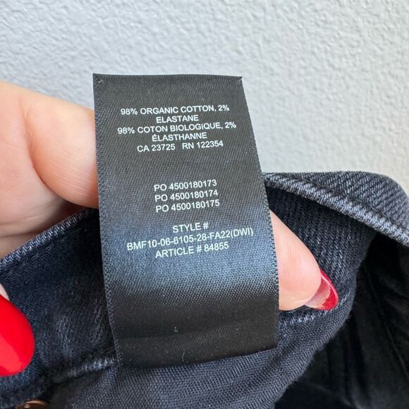Aritzia Denim Forum The Arlo Hi-Rise Straight Jean Black Eyeliner Size 28 LONG - Picture 11 of 11